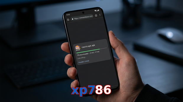 Main screen of Xp786 apk page for PK players
